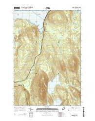 Cedar Lake Maine Current topographic map, 1:24000 scale, 7.5 X 7.5 Minute, Year 2014