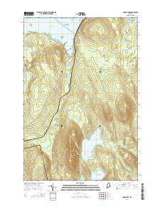 Cedar Lake Maine Current topographic map, 1:24000 scale, 7.5 X 7.5 Minute, Year 2014