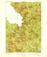 Chain Lakes Maine Historical topographic map, 1:62500 scale, 15 X 15 Minute, Year 1935