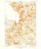 Chain Lakes Maine Historical topographic map, 1:62500 scale, 15 X 15 Minute, Year 1935