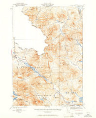 Chain Lakes Maine Historical topographic map, 1:62500 scale, 15 X 15 Minute, Year 1932