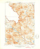 Chain Lakes Maine Historical topographic map, 1:62500 scale, 15 X 15 Minute, Year 1935
