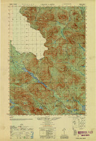 Chain Lakes Maine Historical topographic map, 1:50000 scale, 15 X 15 Minute, Year 1951