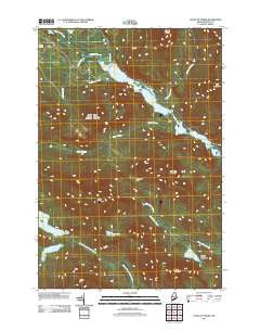 Chain of Ponds Maine Historical topographic map, 1:24000 scale, 7.5 X 7.5 Minute, Year 2011