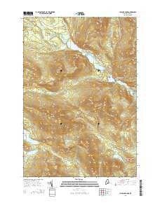 Chain of Ponds Maine Current topographic map, 1:24000 scale, 7.5 X 7.5 Minute, Year 2014