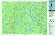 Chamberlain Lake Maine Historical topographic map, 1:100000 scale, 30 X 60 Minute, Year 1994