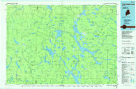 Chamberlain Lake Maine Historical topographic map, 1:100000 scale, 30 X 60 Minute, Year 1986