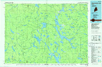 Chamberlain Lake Maine Historical topographic map, 1:100000 scale, 30 X 60 Minute, Year 1986