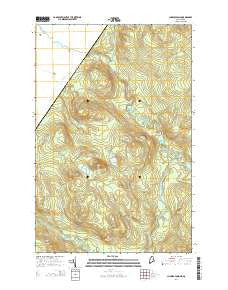 Charles Pond Maine Current topographic map, 1:24000 scale, 7.5 X 7.5 Minute, Year 2014