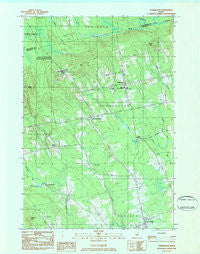 Charleston Maine Historical topographic map, 1:24000 scale, 7.5 X 7.5 Minute, Year 1983