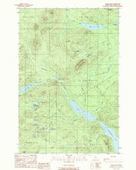 Chase Lake Maine Historical topographic map, 1:24000 scale, 7.5 X 7.5 Minute, Year 1989