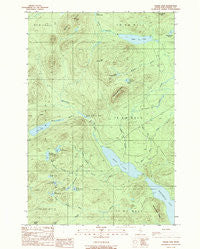 Chase Lake Maine Historical topographic map, 1:24000 scale, 7.5 X 7.5 Minute, Year 1989