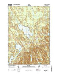 Chemo Pond Maine Current topographic map, 1:24000 scale, 7.5 X 7.5 Minute, Year 2014