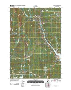 Cherryfield Maine Historical topographic map, 1:24000 scale, 7.5 X 7.5 Minute, Year 2011