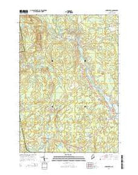 Cherryfield Maine Current topographic map, 1:24000 scale, 7.5 X 7.5 Minute, Year 2014