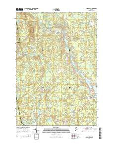 Cherryfield Maine Current topographic map, 1:24000 scale, 7.5 X 7.5 Minute, Year 2014