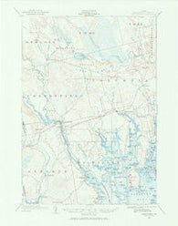 Cherryfield Maine Historical topographic map, 1:62500 scale, 15 X 15 Minute, Year 1902