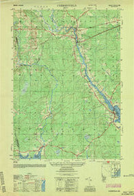 Cherryfield Maine Historical topographic map, 1:25000 scale, 7.5 X 7.5 Minute, Year 1954