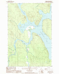 Chesuncook Maine Historical topographic map, 1:24000 scale, 7.5 X 7.5 Minute, Year 1988