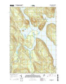 Chesuncook Maine Current topographic map, 1:24000 scale, 7.5 X 7.5 Minute, Year 2014