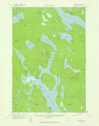 Chesuncook Maine Historical topographic map, 1:62500 scale, 15 X 15 Minute, Year 1958