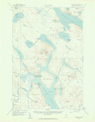 Chesuncook Maine Historical topographic map, 1:62500 scale, 15 X 15 Minute, Year 1958