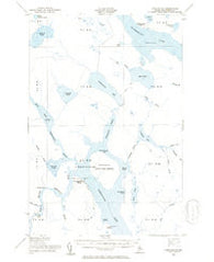 Chesuncook Maine Historical topographic map, 1:62500 scale, 15 X 15 Minute, Year 1954