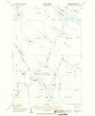 Chesuncook Maine Historical topographic map, 1:62500 scale, 15 X 15 Minute, Year 1954