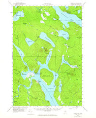 Chesuncook Maine Historical topographic map, 1:62500 scale, 15 X 15 Minute, Year 1958