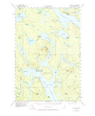Chesuncook Maine Historical topographic map, 1:62500 scale, 15 X 15 Minute, Year 1958