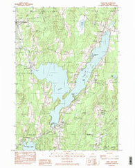 China Lake Maine Historical topographic map, 1:24000 scale, 7.5 X 7.5 Minute, Year 1983