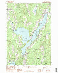 China Lake Maine Historical topographic map, 1:24000 scale, 7.5 X 7.5 Minute, Year 1983