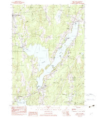 China Lake Maine Historical topographic map, 1:24000 scale, 7.5 X 7.5 Minute, Year 1983