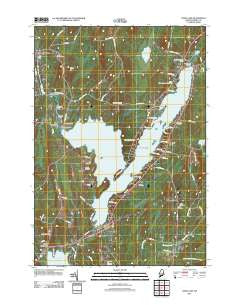 China Lake Maine Historical topographic map, 1:24000 scale, 7.5 X 7.5 Minute, Year 2011