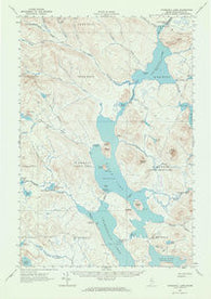 Churchill Lake Maine Historical topographic map, 1:62500 scale, 15 X 15 Minute, Year 1962