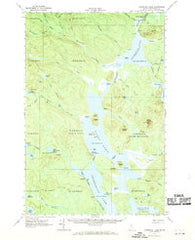 Churchill Lake Maine Historical topographic map, 1:62500 scale, 15 X 15 Minute, Year 1962