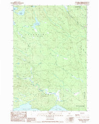 Churchill Stream Maine Historical topographic map, 1:24000 scale, 7.5 X 7.5 Minute, Year 1989