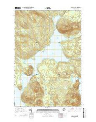 Churchill Lake Maine Current topographic map, 1:24000 scale, 7.5 X 7.5 Minute, Year 2014