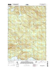 Churchill Stream Maine Current topographic map, 1:24000 scale, 7.5 X 7.5 Minute, Year 2014