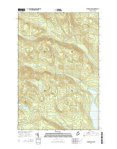 Clarkson Pond Maine Current topographic map, 1:24000 scale, 7.5 X 7.5 Minute, Year 2014