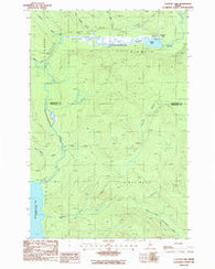 Clayton Lake Maine Historical topographic map, 1:24000 scale, 7.5 X 7.5 Minute, Year 1986