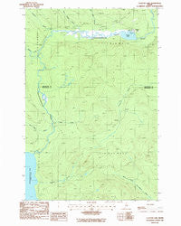 Clayton Lake Maine Historical topographic map, 1:24000 scale, 7.5 X 7.5 Minute, Year 1986