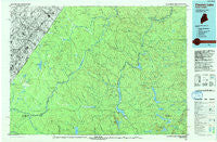 Clayton Lake Maine Historical topographic map, 1:100000 scale, 30 X 60 Minute, Year 1993