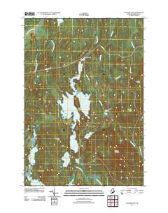 Clifford Lake Maine Historical topographic map, 1:24000 scale, 7.5 X 7.5 Minute, Year 2011