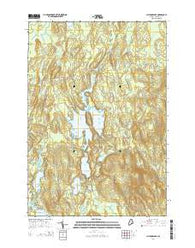 Clifford Lake Maine Current topographic map, 1:24000 scale, 7.5 X 7.5 Minute, Year 2014