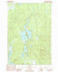 Cliford Lake Maine Historical topographic map, 1:24000 scale, 7.5 X 7.5 Minute, Year 1990