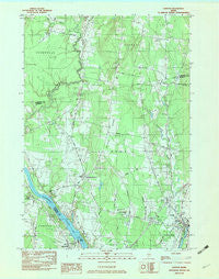Clinton Maine Historical topographic map, 1:24000 scale, 7.5 X 7.5 Minute, Year 1982