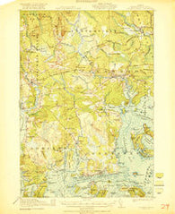 Columbia Falls Maine Historical topographic map, 1:62500 scale, 7.5 X 7.5 Minute, Year 1921