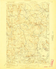 Columbia Falls Maine Historical topographic map, 1:62500 scale, 15 X 15 Minute, Year 1921