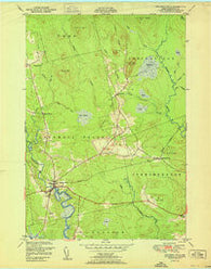 Columbia Falls Maine Historical topographic map, 1:24000 scale, 7.5 X 7.5 Minute, Year 1951